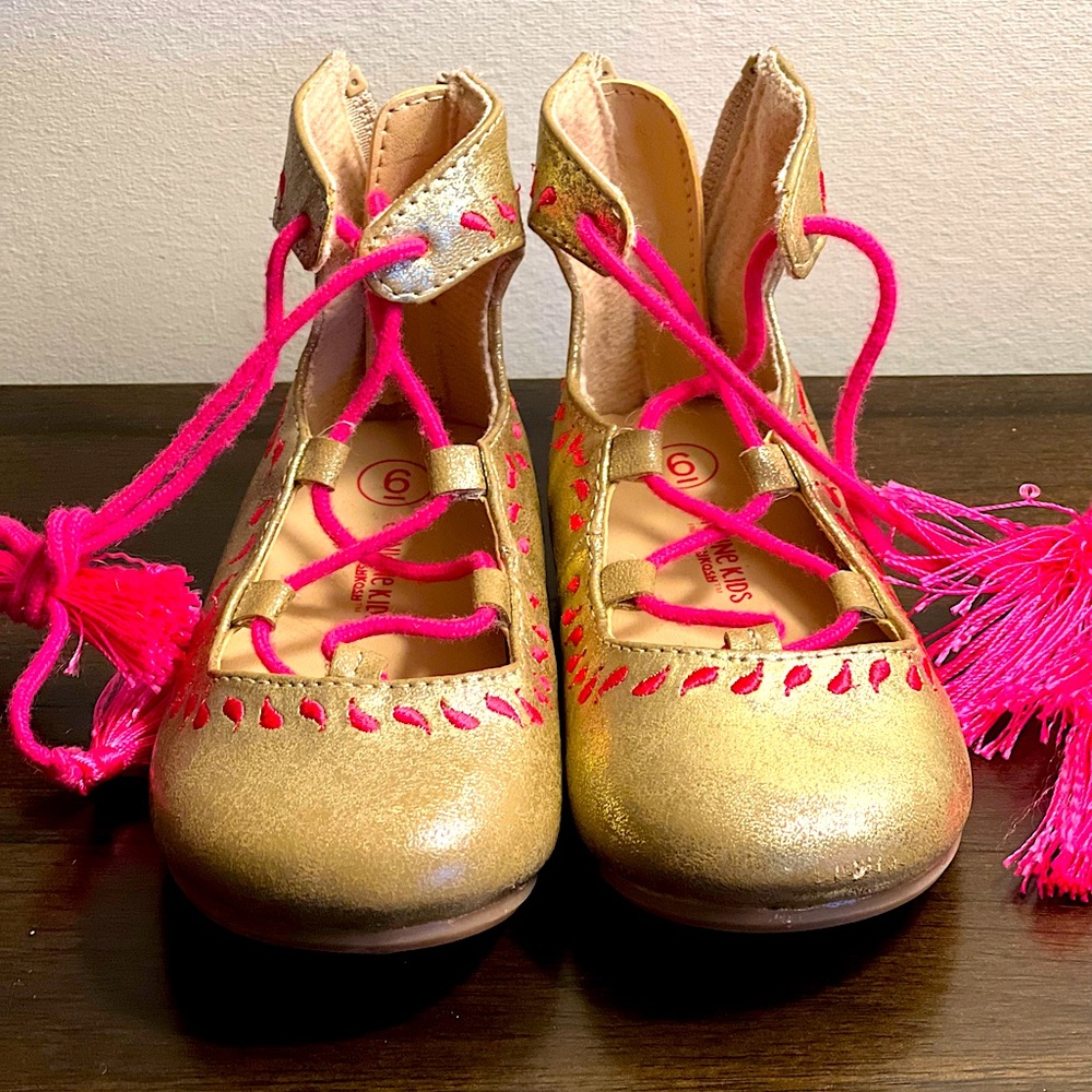 Lace up flats